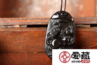 黑曜石吊坠