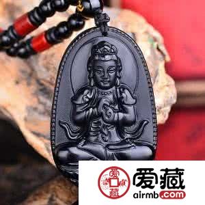 黑曜石吊坠