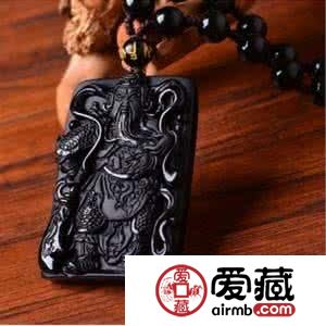 黑曜石吊坠
