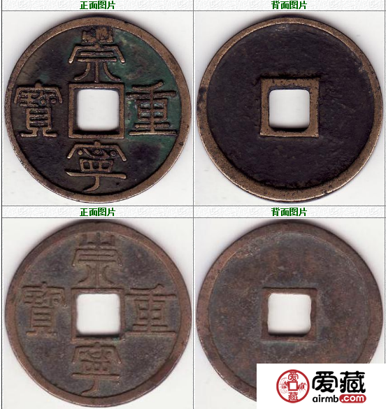 崇宁重宝 折十