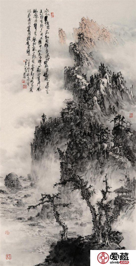 《水似瞿塘险》 138x70cm 