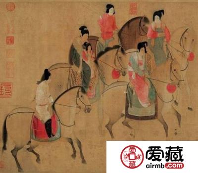 《虢国夫人游春图》局部