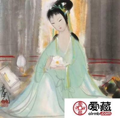 近代 林风眠 《持花》