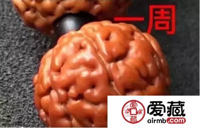 金刚菩提盘好的图片 初中后期盘玩红效果图