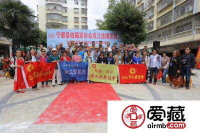爱藏网全程赞助宁都县收藏家协会挂牌仪式