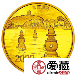 三潭印月月更明 鉴赏世界遗产——杭州西湖文化景观5盎司金币