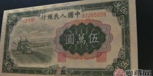 1950年伍万元值多少钱