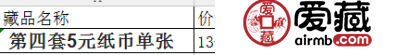 第四套5元纸币价格