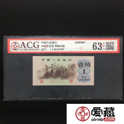 背绿壹角和背绿水印壹角如何区分