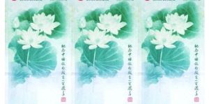 荷花钞3连体的防伪技术