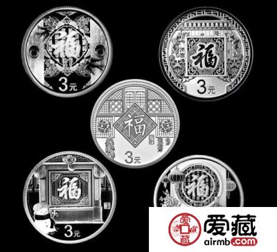 五福齐聚：2015-2019福字币图片价格分析