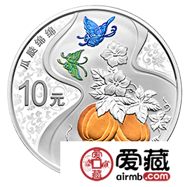 彩蝶翩翩，瓜瓞绵绵——鉴赏2017吉祥文化“瓜瓞绵绵”纪念银币