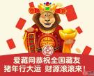 爱藏网恭祝全国藏友猪年行大运，财源滚滚来！