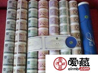 人民币整版连体钞大炮筒价格，人民币整版连体钞大炮筒值钱吗？