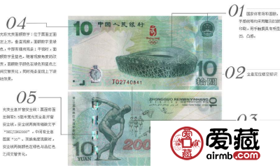奥运会10元纪念钞如何轻松辨真伪