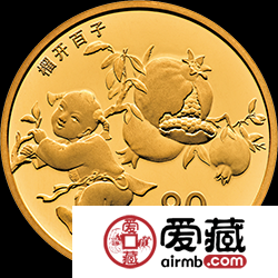 2018吉祥文化金银币5克榴开百子金币