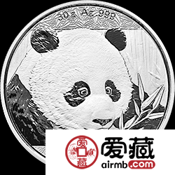 2018年熊貓金銀幣30克熊貓銀幣
