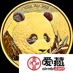 2018年熊猫金银币100克熊猫金币