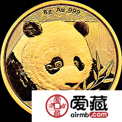 2018年熊猫金银币8克熊猫金币