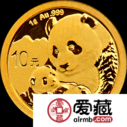 2019年熊猫金银币1克熊猫金币
