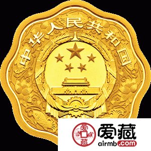 2017中国丁酉鸡年金银币15克梅花形金币