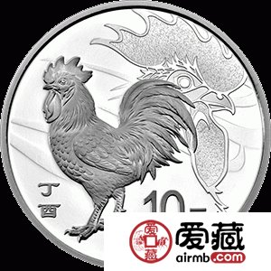 2017中国丁酉鸡年金银币30克银币