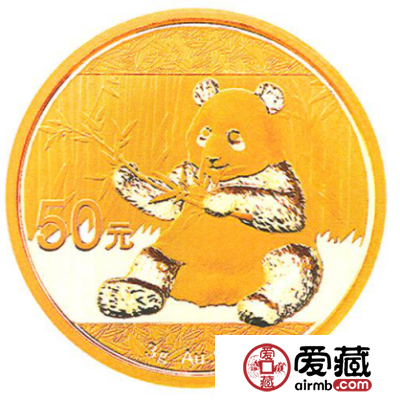 2017年熊猫金银币3克熊猫金币