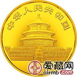 1987年熊貓金鉑紀(jì)念幣1/2盎司大熊貓金幣
