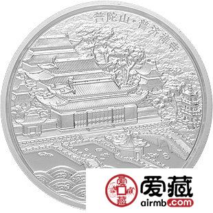 中国佛教圣地普陀山金银币 2盎司普陀山·普济禅寺银币