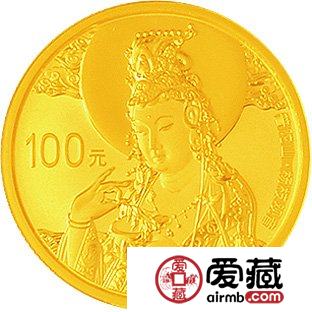 中国佛教圣地普陀山金银币1/4盎司普陀山·杨枝观金币