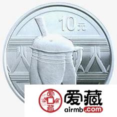 中国青铜器金银币1盎司商·弦纹盉银币