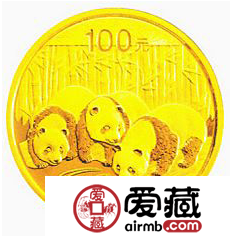 2013版熊猫金银币1/4盎司熊猫金币