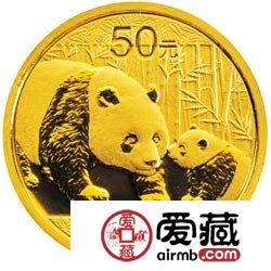2011版熊貓金銀幣1/10盎司熊貓金幣