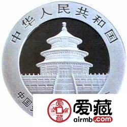 中国资本市场20周年金银币熊猫加字银币