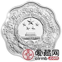 2010中国庚寅虎年金银币1盎司梅花形虎年银币