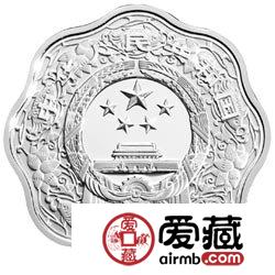 2010中国庚寅虎年金银币1盎司梅花形虎年银币