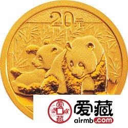 2010版熊猫金银币1/20盎司熊猫金币