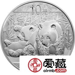 2010版熊猫金银币1盎司熊猫银币