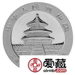 交通银行成立100周年熊猫加字金银币1盎司银币