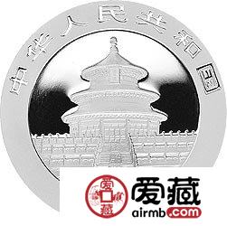 2008版熊猫金银币1盎司银币