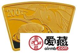 2009中国己丑牛年金银币1/2盎司扇形金币