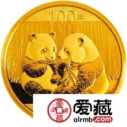2009版熊猫金银币1/4盎司金币