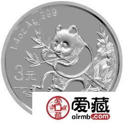熊猫金币发行25周年金银币1991年熊猫普制金币