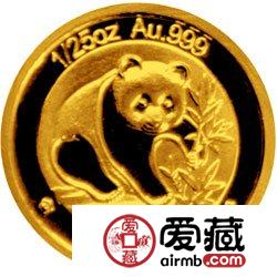 熊猫金币发行25周年金银币1988年熊猫普制金币