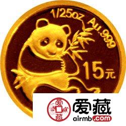 熊猫金币发行25周年金银币1982年熊猫普制金币