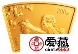 2006中国丙戌狗年金银币1/2盎司扇形金币