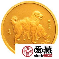 2006中国丙戌狗年金银币1/10盎司金币