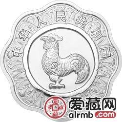 2005中国乙酉鸡年金银币1盎司梅花形银币