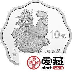 2005中国乙酉鸡年金银币1盎司梅花形银币