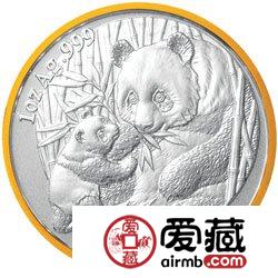 2005北京国际钱币博览会金银币熊猫加字银币